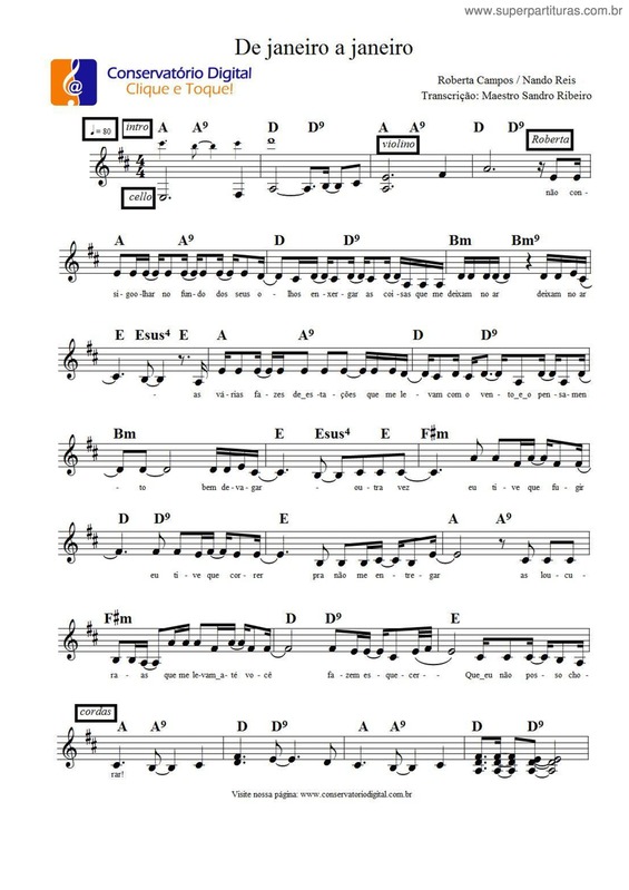 Partitura da música De Janeiro a Janeiro v.3