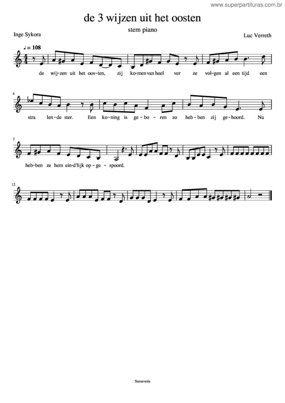 Partitura da música De_3_Wijzen_Uit_Het_Oosten