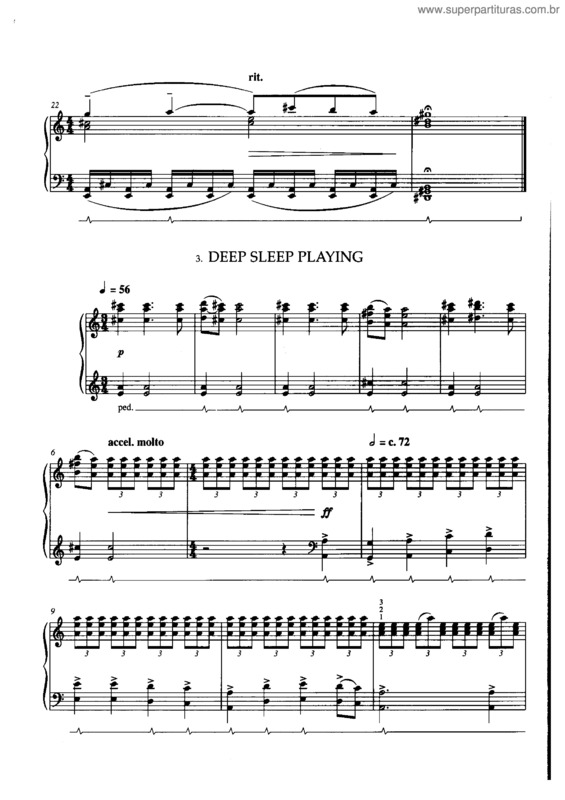 Partitura da música Deep Sleep Playing