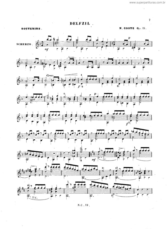 Partitura da música Delfzil