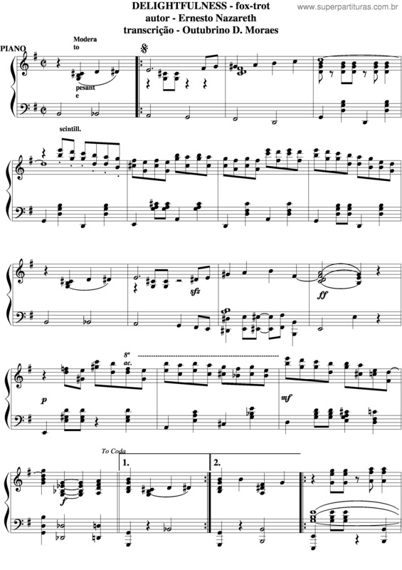 Partitura da música Delightfulness v.2