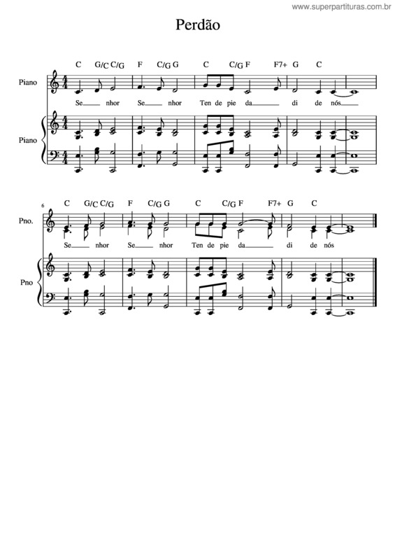 Partitura da música Den Haag – Perdão