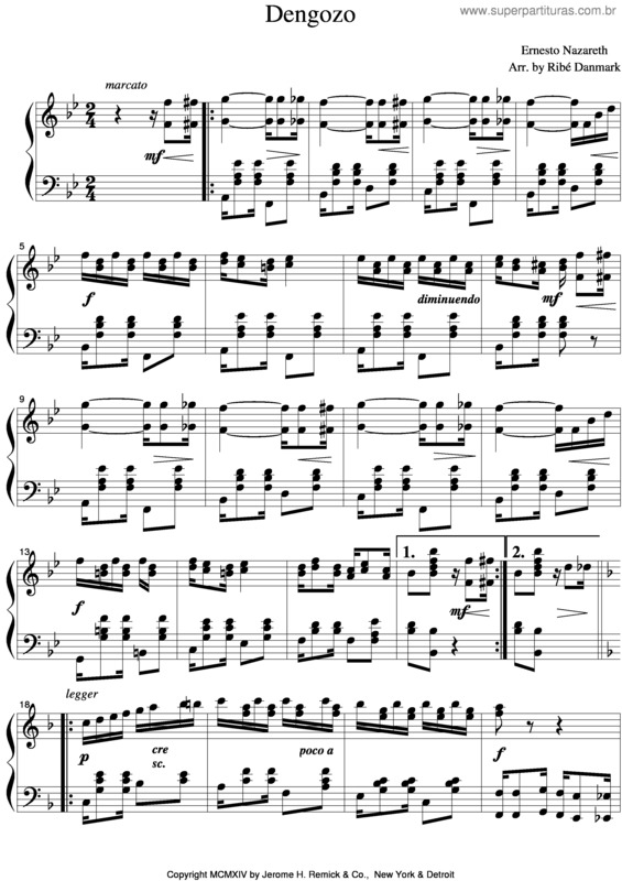 Partitura da música Dengoso v.12