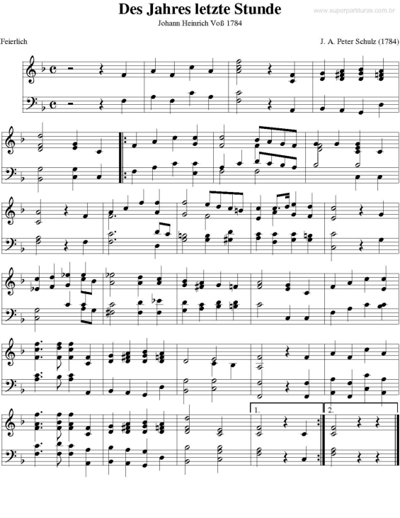 Partitura da música Des Jahres letzte Stunde