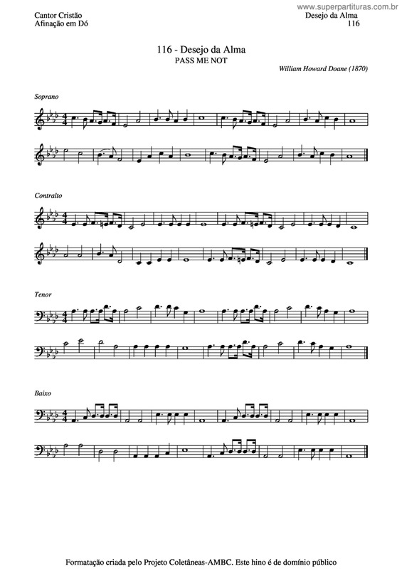 Partitura da música Desejo Da Alma v.2