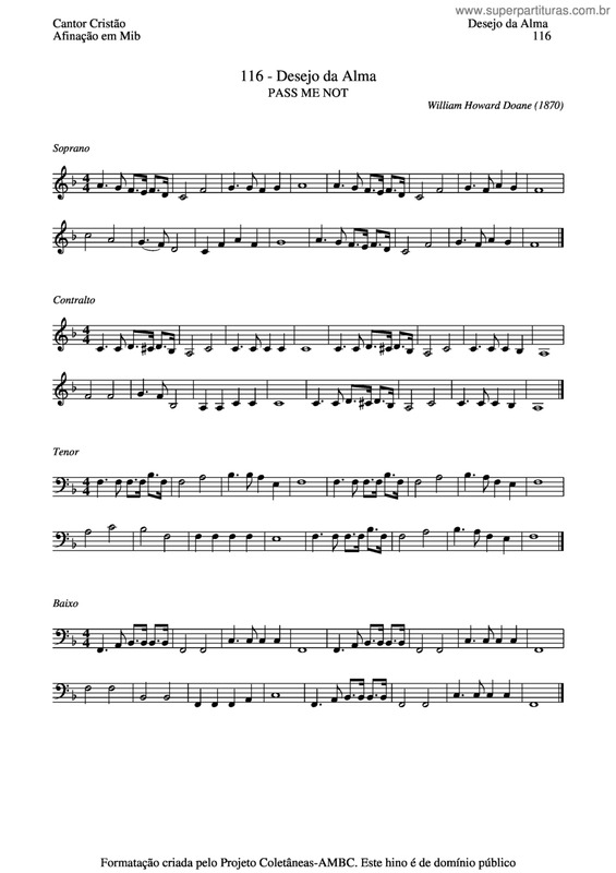 Partitura da música Desejo Da Alma v.4