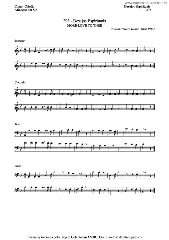 Partitura da música Desejos Espirituais v.2