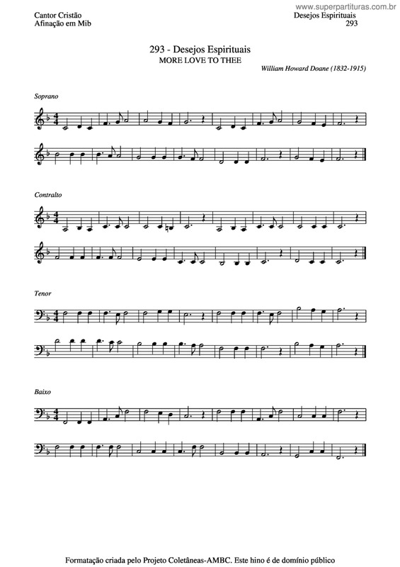 Partitura da música Desejos Espirituais v.3