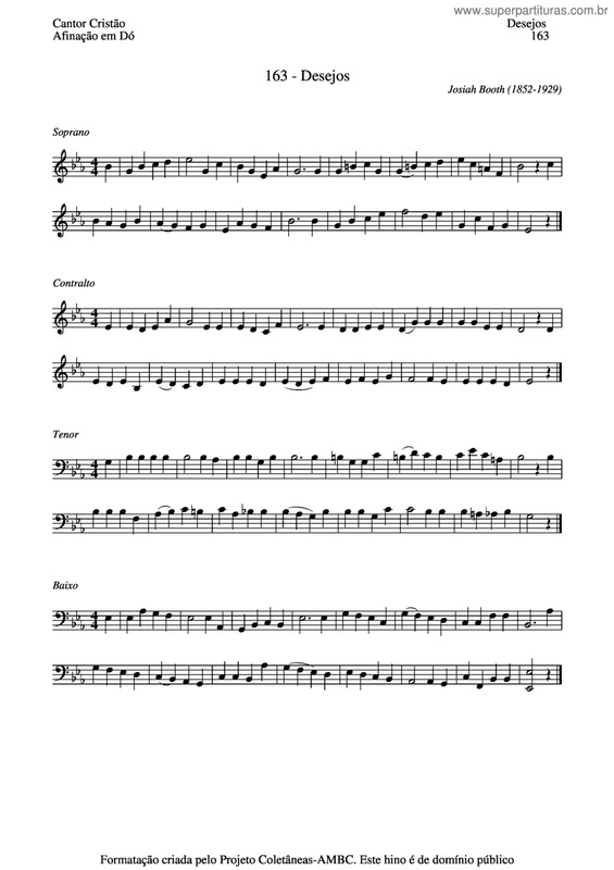 Partitura da música Desejos v.5