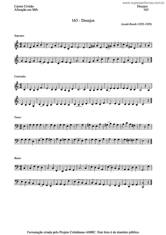 Partitura da música Desejos v.7