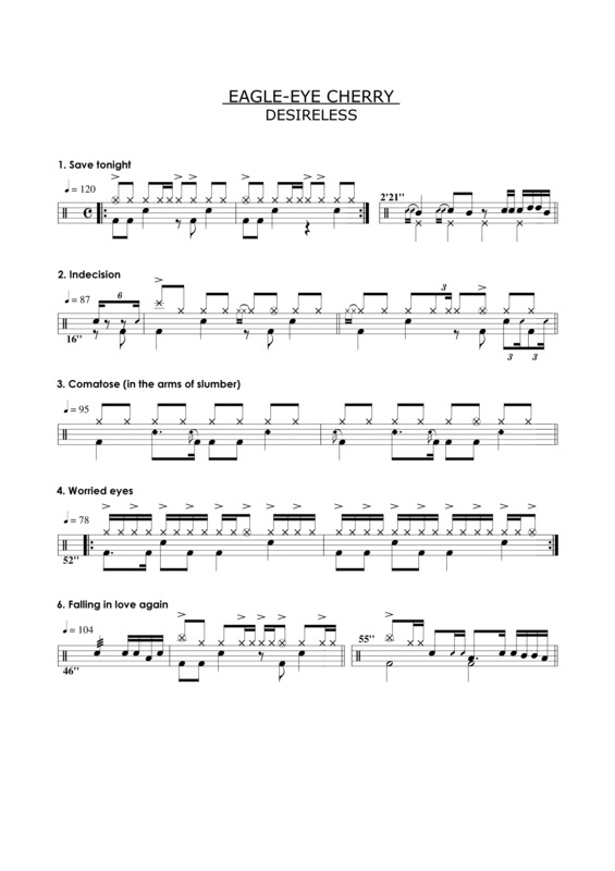 Partitura da música Desireless