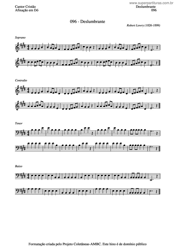 Partitura da música Deslumbrante v.2