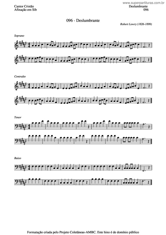 Partitura da música Deslumbrante v.3