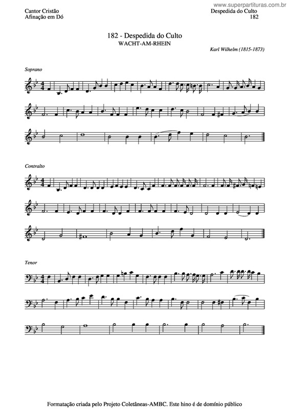 Partitura da música Despedida Do Culto v.2