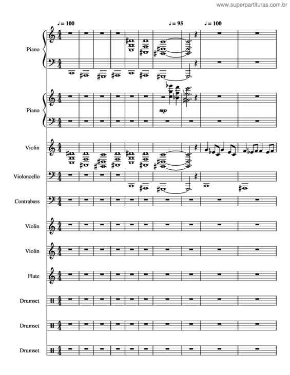 Partitura da música Destined Solitude