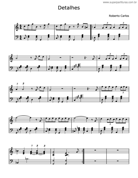 Partitura da música Detalhes v.12