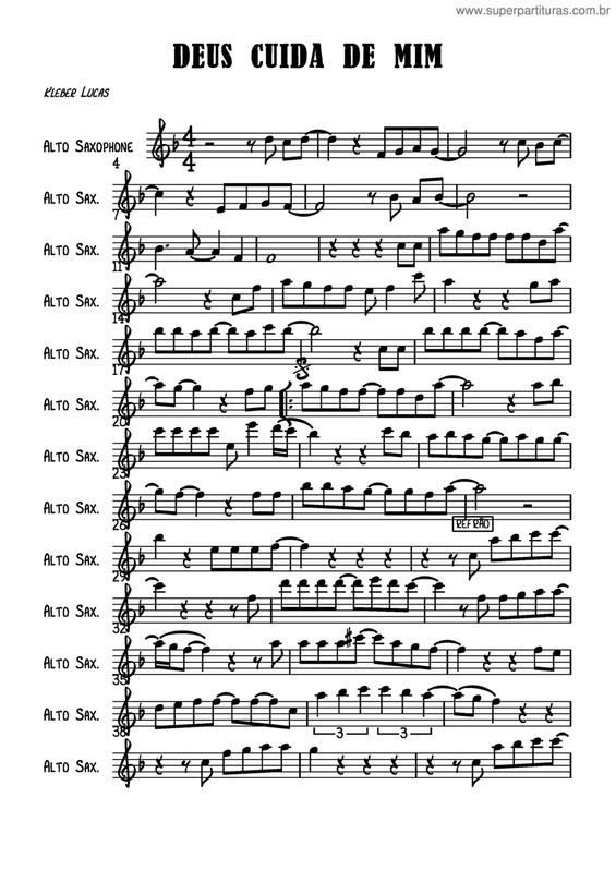 Partitura da música Deus Cuida De Mim v.9