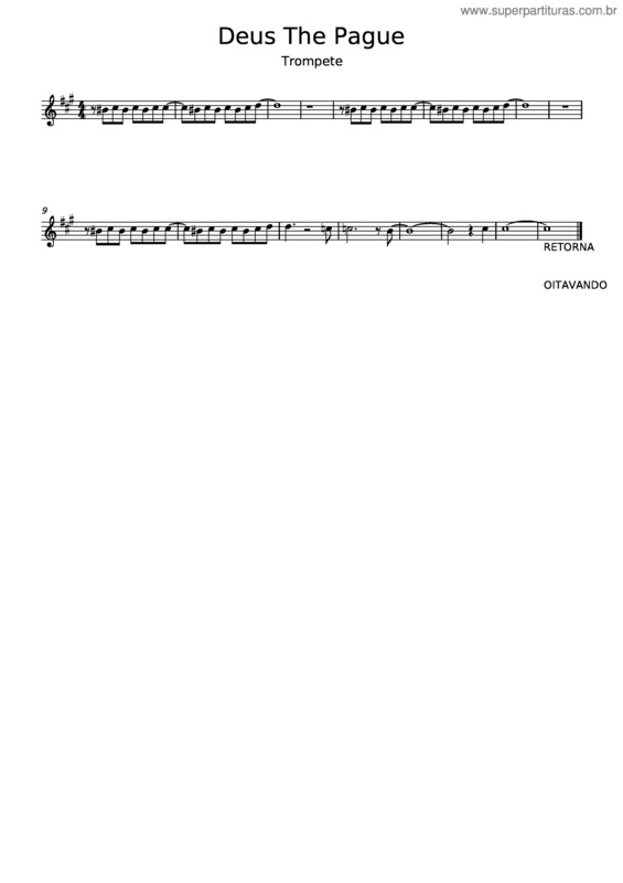 Partitura da música Deus Ihe Pague