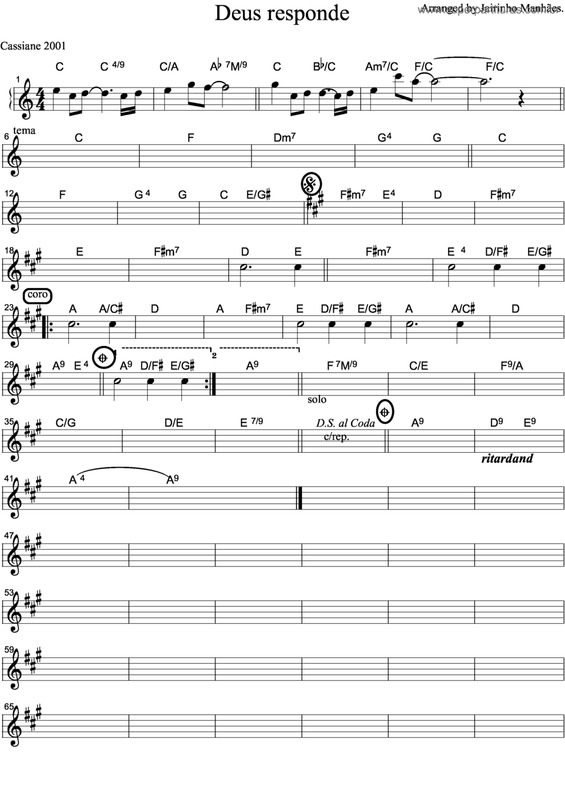 Partitura da música Deus Responde v.2