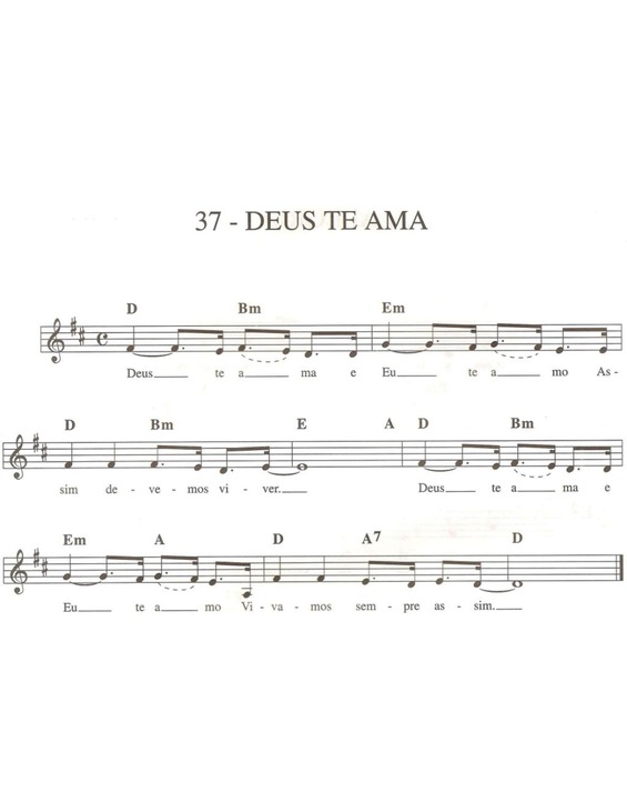 Partitura da música Deus Te Ama