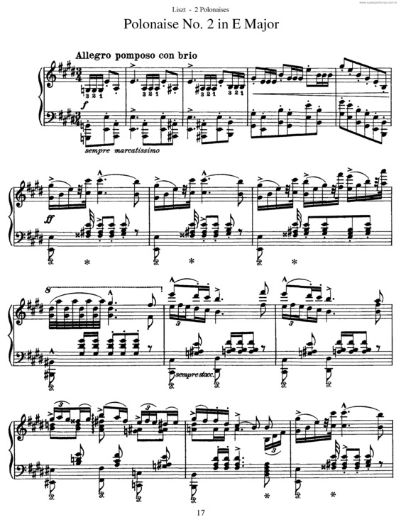Partitura da música Deux Polonaises v.2