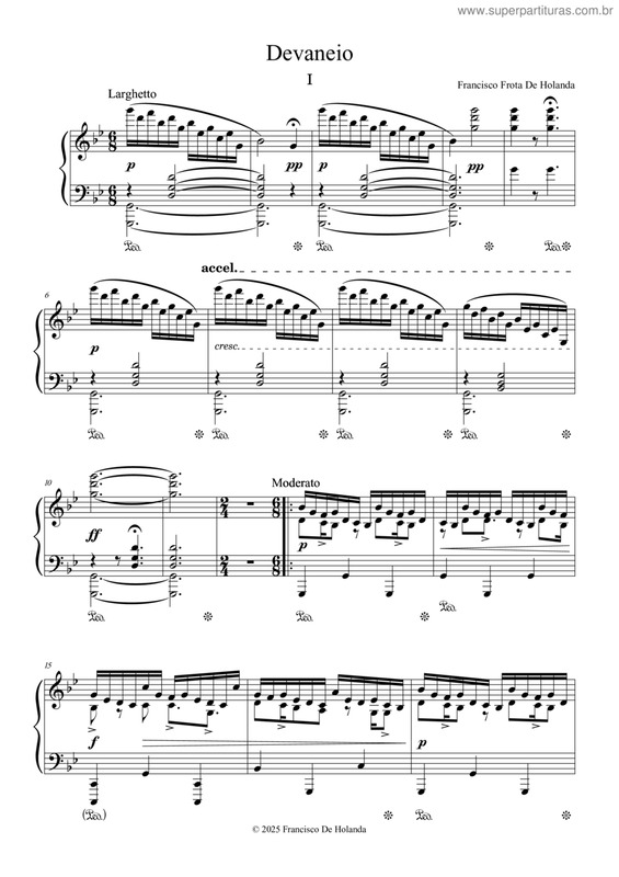 Partitura da música Devaneio v.9