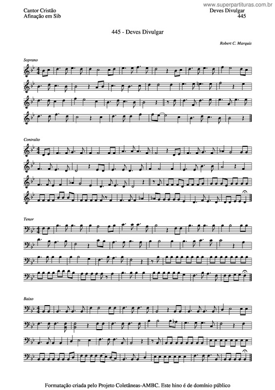 Partitura da música Deves Divulgar v.3