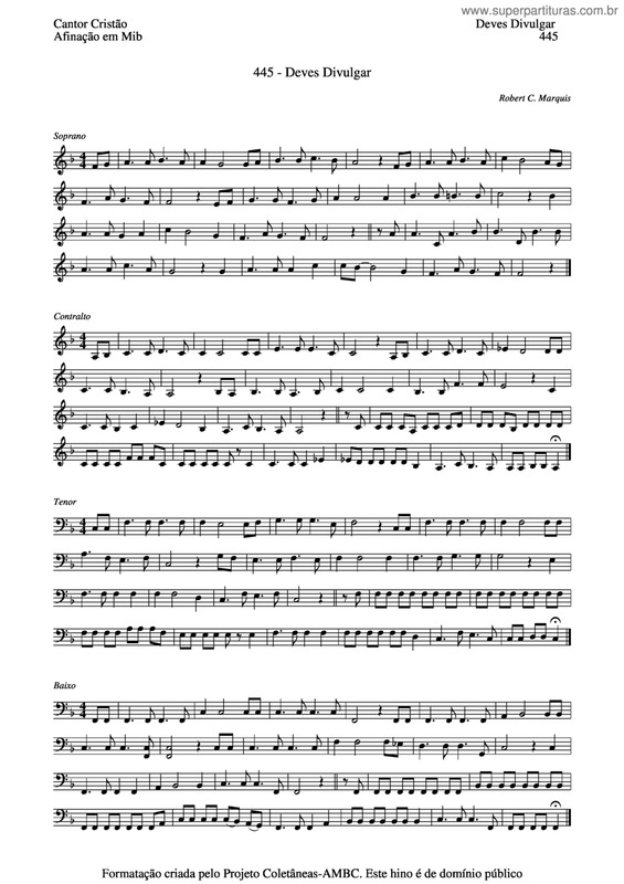 Partitura da música Deves Divulgar v.4