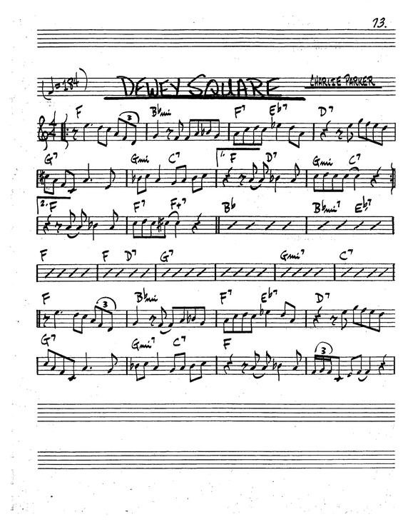 Partitura da música Dewey Square v.7
