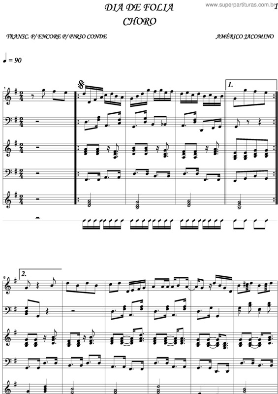 Partitura da música Dia De Folia v.3