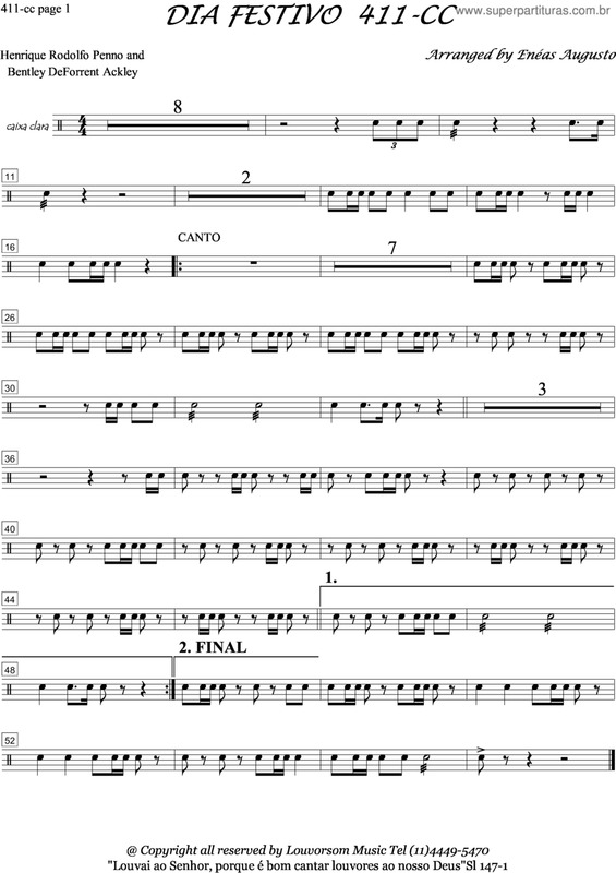 Partitura da música Dia Festivo - 411 CC v.2