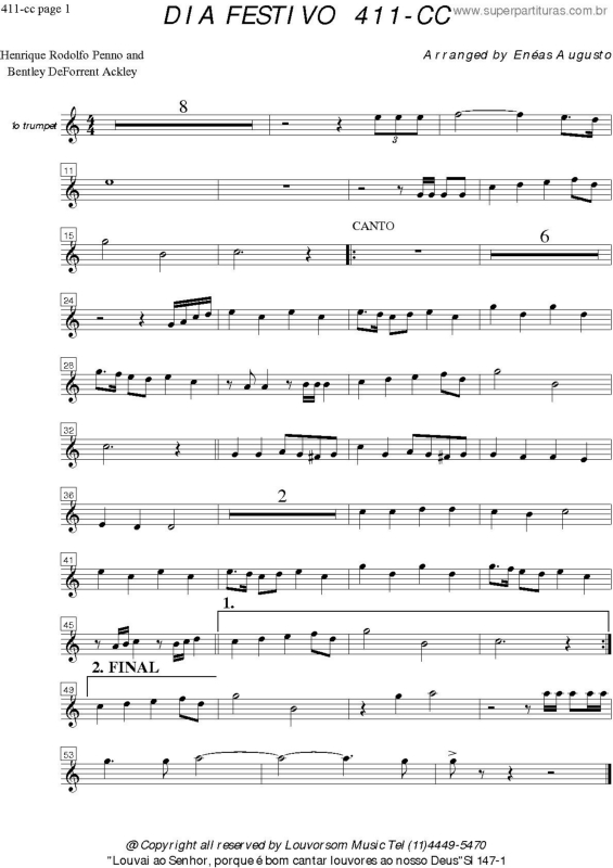 Partitura da música Dia Festivo - 411 CC v.23