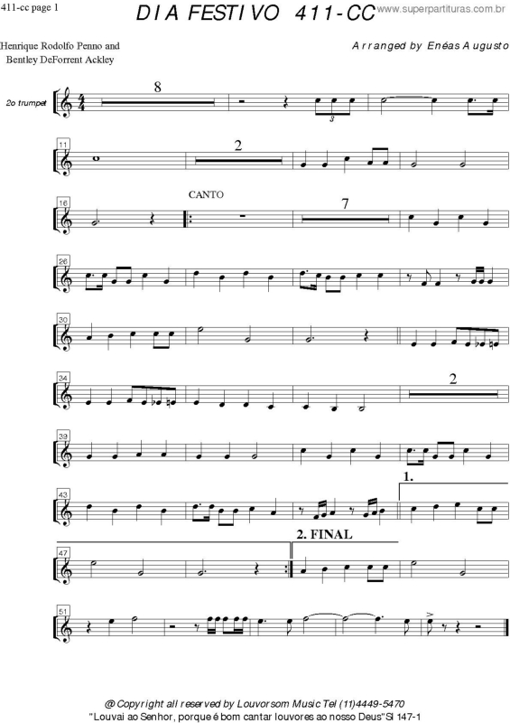 Partitura da música Dia Festivo - 411 CC v.24