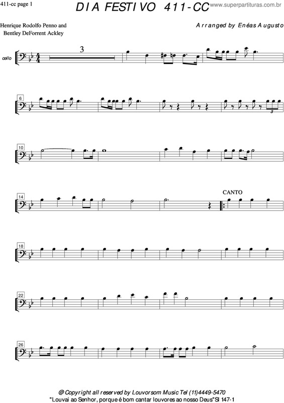 Partitura da música Dia Festivo - 411 CC v.3