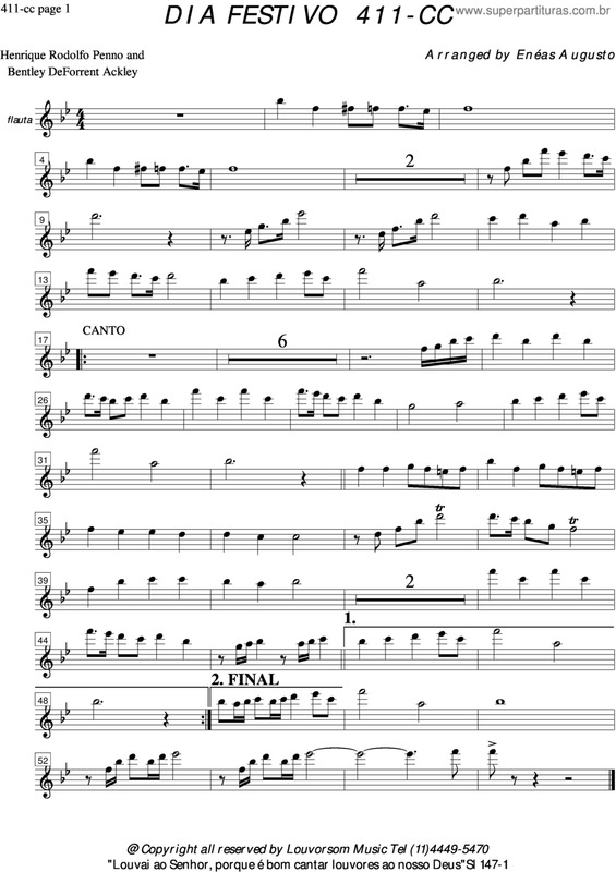 Partitura da música Dia Festivo - 411 CC v.34