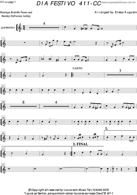 Partitura da música Dia Festivo - 411 CC v.4