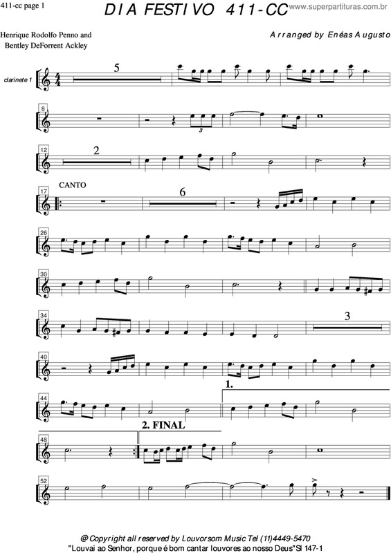 Partitura da música Dia Festivo - 411 CC v.8