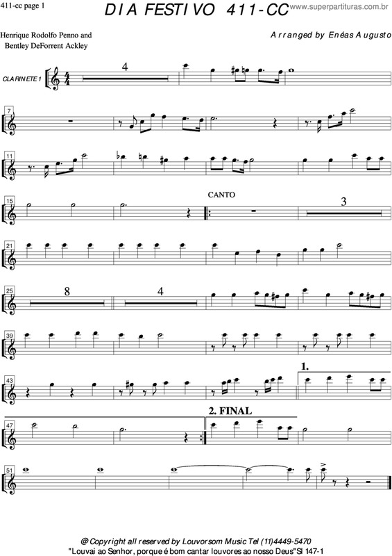 Partitura da música Dia Festivo - 411 CC v.9