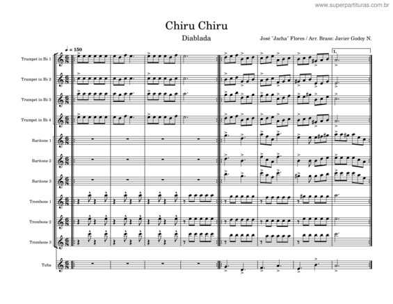 Partitura da música Diablada v.2