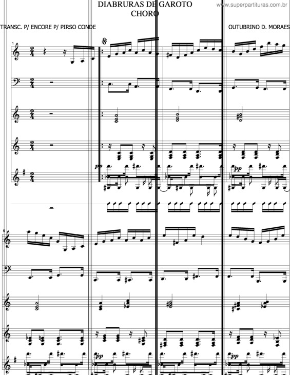 Partitura da música Diabruras De Garoto