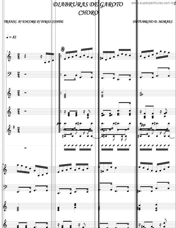 Partitura da música Diabruras Do Garoto 