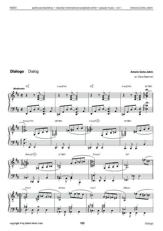 Partitura da música Diálogo v.2