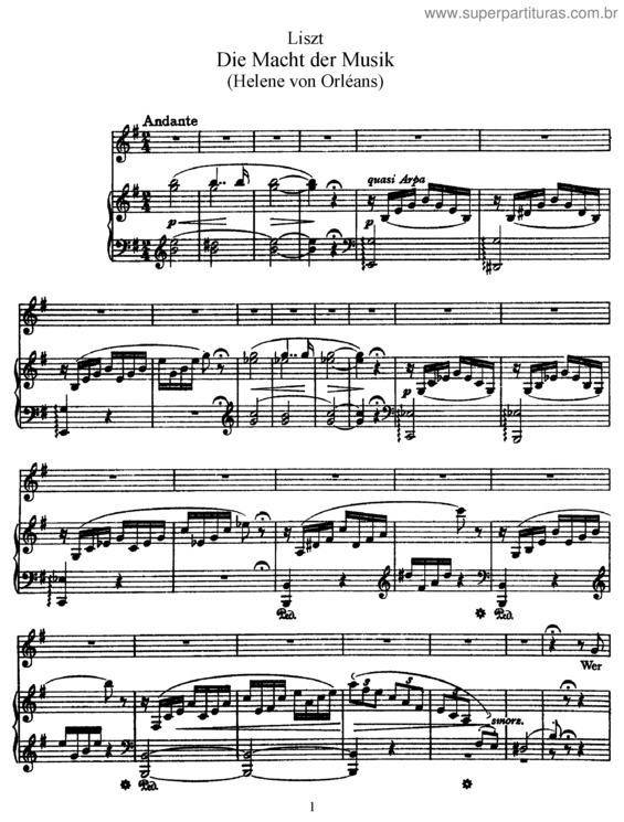 Partitura da música Die Macht der Musik