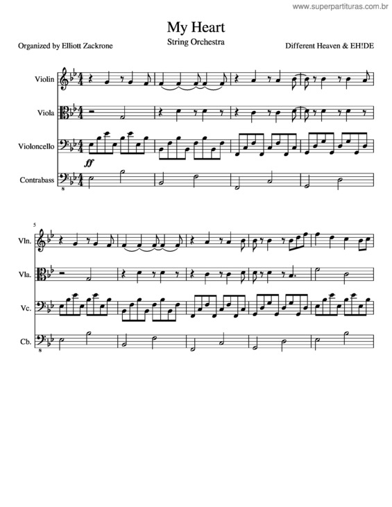 Partitura da música Different Heaven & Eh!De