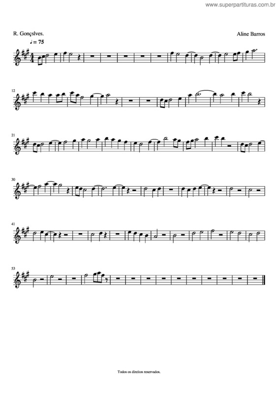 Partitura da música Digno O Senhor Clarineta Bb
