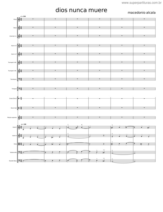 Partitura da música Dios Nunca Muere v.7