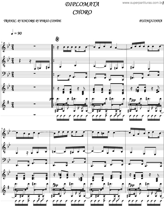 Partitura da música Diplomata v.2