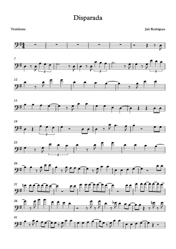 Partitura da música Disparada v.13