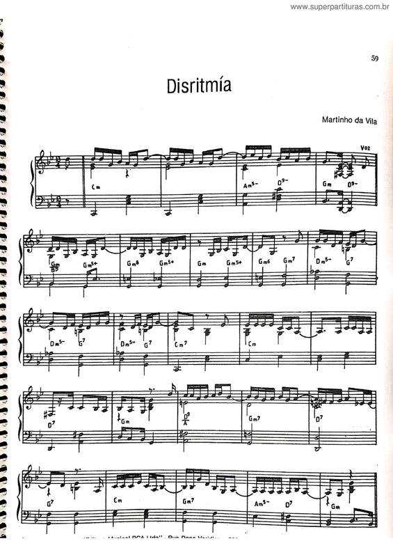 Partitura da música Disritmia v.2