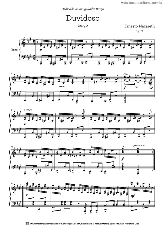 Partitura da música Dividoso v.2